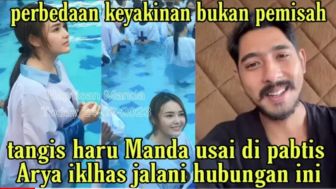 CEK FAKTA: Amanda Manopo Dibaptis Bukan Penghalang, Arya Saloka Ikhlas Jalani Hubungan, Benarkah?