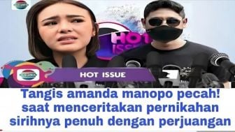 Cek Fakta: Viral, Detik Detik Tangis Amanda Manopo Pecah, Amanda Manopo dengan Arya Saloka Menikah Siri