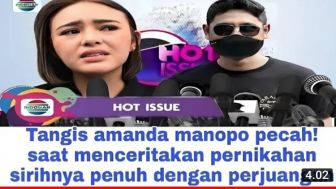 CEK FAKTA: Detik-detik Tangis Amanda Manopo Pecah saat Ceritakan Pernikahan Sirinya dengan Arya Saloka