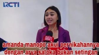 CEK FAKTA: Live Silet, Amanda Manopo Akui Pernikahannya dengan Arya Saloka Bukan Settingan?