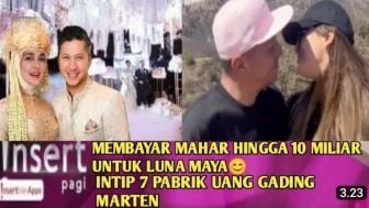 CEK FAKTA: Gading Marten Bayar Mahar hingga Rp10 Miliar untuk Luna Maya?