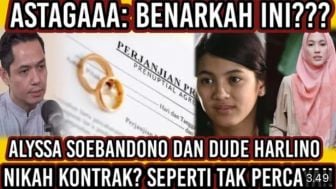 Cek Fakta: Tak Disangka, Alyssa Soebandono dan Dude Harlino Nikah Kontrak, Benarkah?