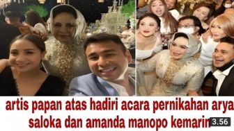 CEK FAKTA: Full Video Resepsi Pernikahan Amanda Manopo dan Arya Saloka Dihadiri Artis Papan Atas?