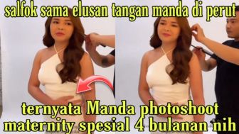 CEK FAKTA: Elus Bagian Perut, Benarkah Amanda Manopo Jalani Photoshoot Maternity?