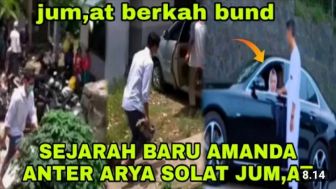 CEK FAKTA: Viral! Amanda Manopo Antar Arya Saloka Sholat Jumat, Benarkah?