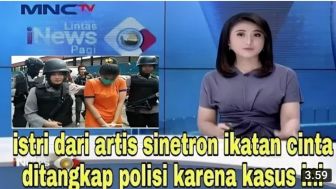 CEK FAKTA: Live Menghebohkan, Istri dari Artis Ikatan Cinta Terlibat Kasus hingga Ditangkap Polisi?