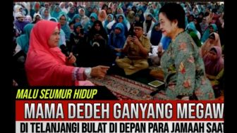 CEK FAKTA: Mamah Dedeh Murka! Megawati Ditelanjangi Bulat-Bulat di Depan Para Jamaah Saat Live?