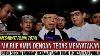 CEK FAKTA: Wapres Ma'ruf Amin Tegas Desak Kapolri Tangkap Megawati Agar Tidak Meresahkan