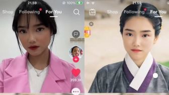 Viral Video TikTok Transformasi Fuji Jadi Kim Tae Ri, Warganet: 'Kim taeri versi eksotis'