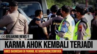 CEK FAKTA: Anies Baswedan Terciduk Polisi karena Dalangi Kebakaran Pertamina Plumpang