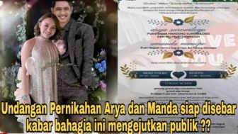 CEK FAKTA: Akhirnya, Undangan Pernikahan Arya Saloka dan Amanda Manopo Tersebar ke Publik?