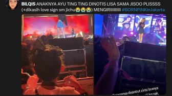 Bikin Iri, Ayu Ting Ting Hadiri Konser Blackpink, Warganet: Dinotice sama Jisoo!