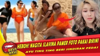 CEK FAKTA: Pamer Foto Pakai Bikini, Nagita Slavina Kena Sentil Ayu Ting Ting?