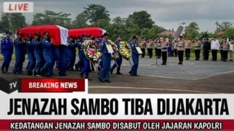 Cek Fakta: Breaking News! Jenazah Ferdy Sambo Telah Tiba di Jakarta, Disambut Jajaran Kapolri?