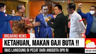 CEK FAKTA: Ketahuan Makan Gaji Buta, Ibas Yudhoyono Langsung Dipecat dari Anggota DPR RI