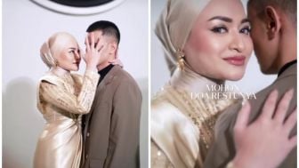 Nathalie Holscher Pamer Fitting Baju Nikah Dengan Pria Misterius, Netizen Tebak Sosok Pria: Herjunot Ali?