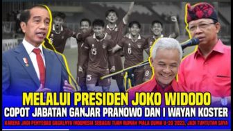 Cek Fakta: Jokowi Ngamuk! Pecat Ganjar Pranowo dan Gubernur Koster, Imbas Gagalkan Piala Dunia U20?