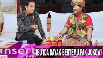 Cek Fakta: Tangis Haru Ibu Ida Dayak Bertemu Langsung dengan Presiden Jokowi di Istana