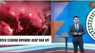 Cek Fakta: Innalillahi! Stadion Terbakar Akibat Suar di Laga PSS Sleman vs Bali United