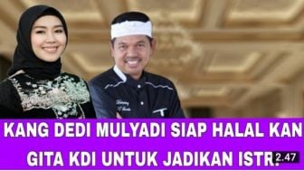 CEK FAKTA: Kang Dedi Mulyadi Siap Halalkan Gita KDI Jadi Istri, Benarkah?