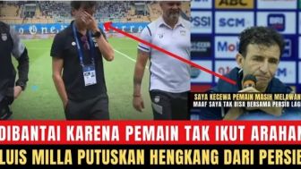 Cek Fakta: Dibantai Persikabo 1973, Luis Milla Menangis Sampaikan Perpisahan Bersama Persib Bandung, Benarkah?