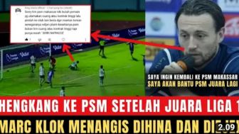 CEK FAKTA: Ingin Kembali ke PSM Makassar, Marc Klok Menangis Dihina dan Diejek, Begini Kronologinya