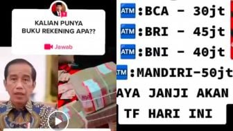 CEK FAKTA: Presiden Jokowi Bantu Lunasi Hutang dan Janjikan Transfer Puluhan Juta Rupiah ke Masyarakat, Benarkah?