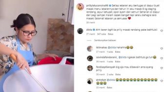 Prilly Latuconsina Fokus Masak Besar untuk Lebaran, Komentar Dikta Sukses Bikin Ngakak