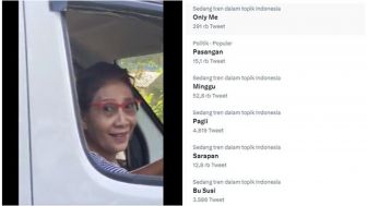 Susi Pudjiastuti Jadi Trending Twitter Usai Ketangkap Kamera Minta Rokok di Jalan