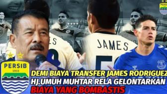 CEK FAKTA: Demi Biaya Transfer James Rodriguez, Bos Persib Bandung Rela Gelontorkan Dana yang Bombastis?