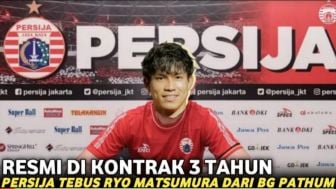 CEK FAKTA: Ditebus Rp 10 Milyar dari BG Pathum, Persija Jakarta Resmi Kontrak Ryo Matsumura 3 Tahun?