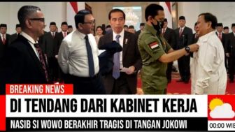 Cek Fakta: Ditendang dari Kabinet Kerja, Nasib Prabowo Subianto Berakhir Mengenaskan Di Tangan Jokowi?