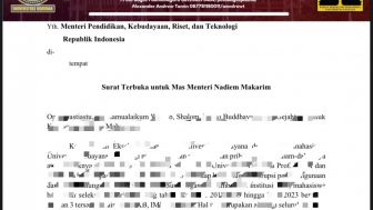 Lapor Pak Menteri Nadiem Makarim! Begini Bunyi Surat Terbuka BEM Unud