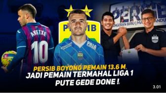 Cek Fakta: Persib Boyong Pemain Rp 13,6 Miliar, Jadi Pemain Termahal di Liga 1?