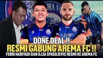 Cek Fakta: Done Deal, Ilija Spasojevic dan Febri Hariyadi Resmi Gabung Arema FC?