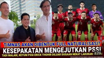 CEK FAKTA: Keputusan Erick Thohir di Luar Nalar, PSSI Putuskan Skuad Timnas Indonesia Akan Full Naturalisasi, Tanpa Pemain Lokal