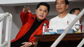 Dukung Timnas Indonesia, Presiden Jokowi Sebut Erick Thohir Begini di Depan Awak Media