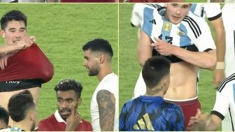 Reaksi Kaget Elkan Baggott Dimintai Jersey Bek Timnas Argentina Cristian Romero