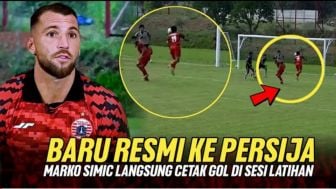 Cek Fakta: Latihan Perdana, Marko Simic Langsung Cetak Gol Bersama Persija Jakarta?