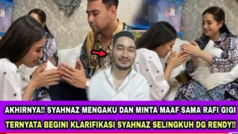 Cek Fakta: Akui Selingkuh dengan Rendy Kjaernett, Syahnaz Sadiqah Minta Maaf ke Raffi Ahmad dan Nagita Slavina, Benarkah?