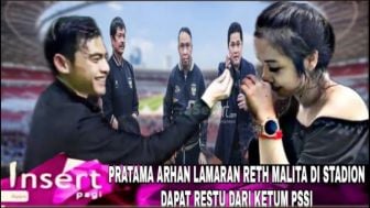 Cek Fakta: Pratama Arhan Lamar Reth Malita di Stadion, Dapat Restu dari Ketua Umum PSSI?