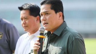 Ketua PSSI, Erick Thohir  Geram! Kabar Bohong Renovasi Jakarta Internasional Stadium 5 Triliun Timbulkan Perdebatan