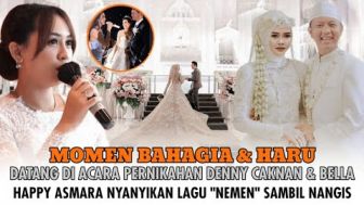 Cek Fakta : Haru! Datang di Pernikahan Denny Caknan dan Bella Bonita, Happy Asmara Nyanyikan Lagu Nemen Sampai Nangis?