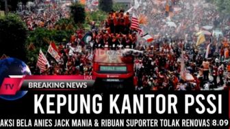 Cek Fakta: Lawan Ketum PSSI, Ratusan Ribu Jakmania Kecam Erick Thohir Politisasi JIS yang Sudah Standar FIFA