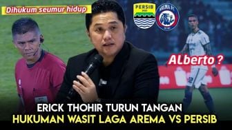 CEK FAKTA: Erick Thohir Turun Tangan, Wasit Pertandingan Arema FC Vs Persib Bandung Dihukum Seumur Hidup