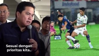 Cek Fakta: Tegas! Erick Thohir Hukum Seumur Hidup Wasit Curang Kontroversi Penalti Persib VS Arema