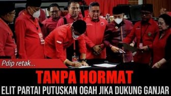 Cek Fakta: PDIP Retak gegara Megawati Salah Pilih Capres, Elit Partai Ogah Dukung Ganjar Pranowo