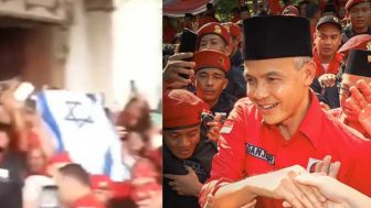 Viral Video Ganjar Pranowo Disambut Bendera Israel, Netizen: Lah Bukannya Kemarin Nolak?