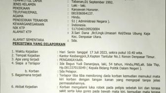 Pukul Honorer, Kabid Politik Dalam Negeri Kesbangpol Akhirnya Dipolisikan