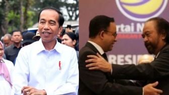 Cek Fakta: Jokowi Tumbangkan Surya Paloh dengan Satu Langkah Saja